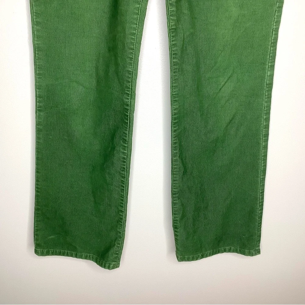 < LOFT Green Corduroy Original Bootcut Pants > - Picture 3 of 7